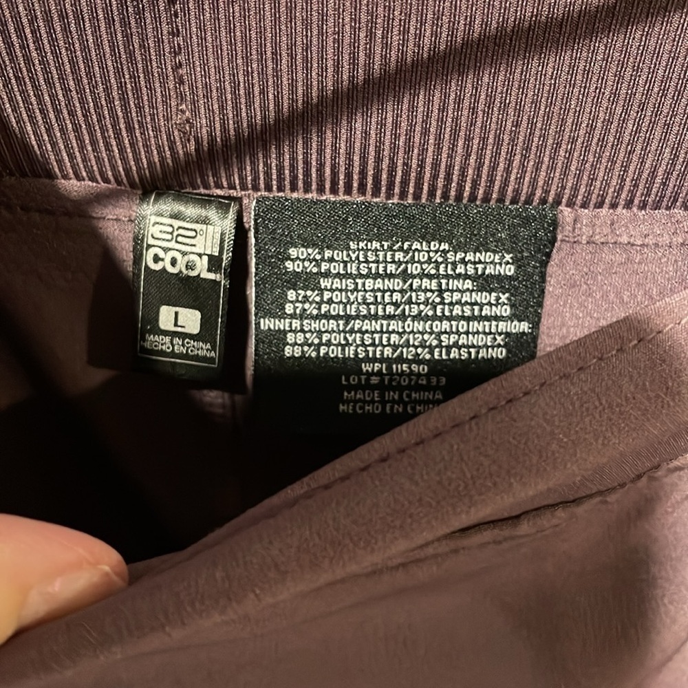 32° plum Skorts Sz Large - Picture 2 of 5